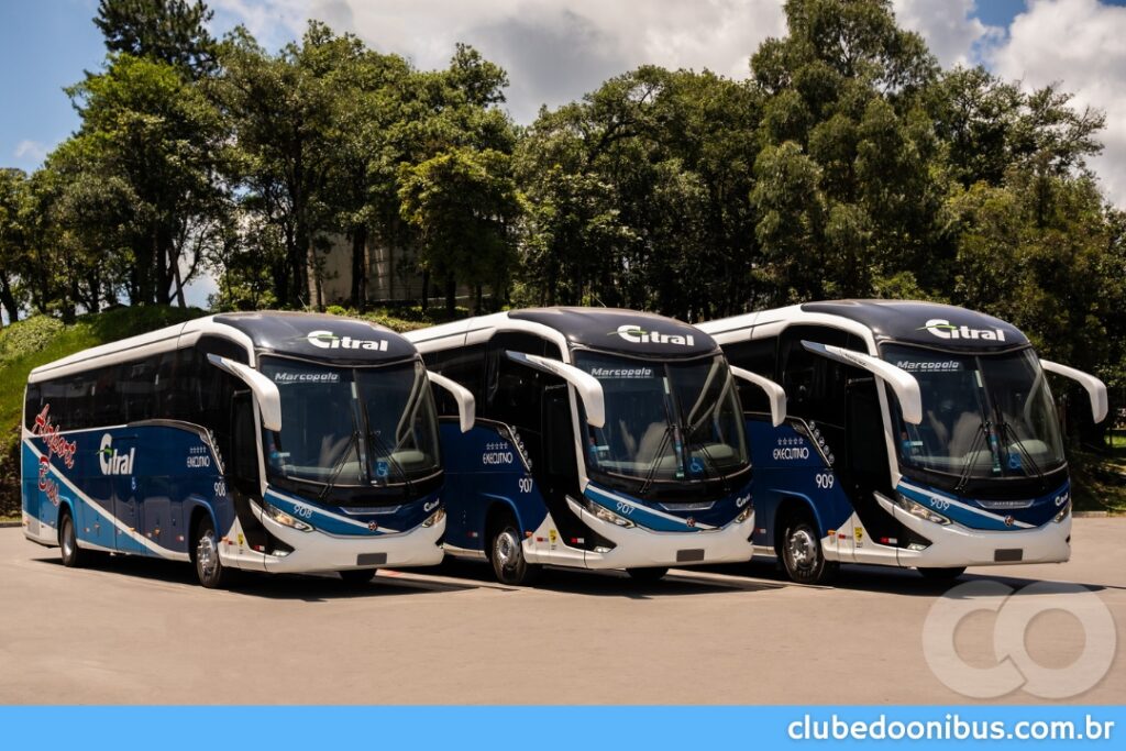 FROTA DA EMPRESA CITRAL PARA VIAGEM ATÉ GRAMADO 