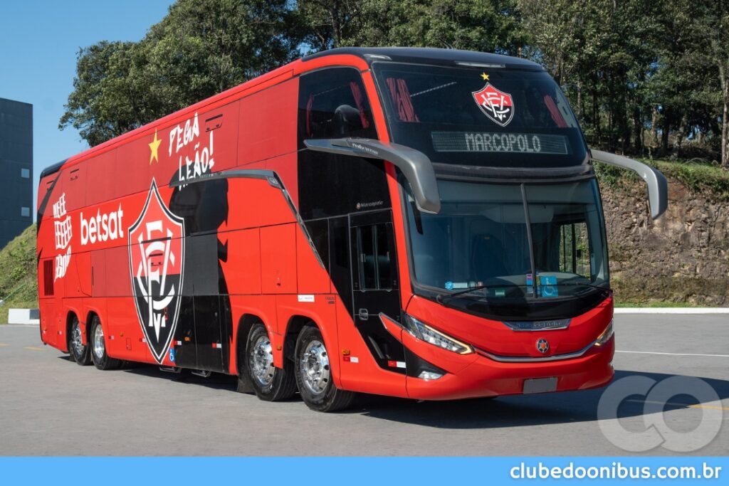 ÔNIBUS ESPORTE CLUBE VITÓRIA MARCOPOLO G8 - VOLVO B510R | FOTO: MARCOPOLO 