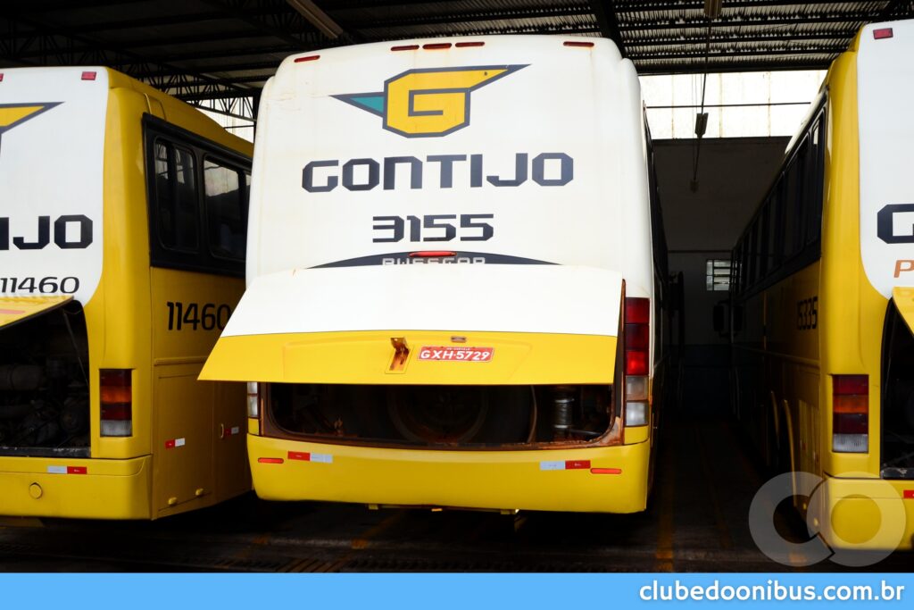 TRASEIRA DO BUSSCAR EL BUSS 340 MODELO COM TAMPA TRASEIRA ABERTA 