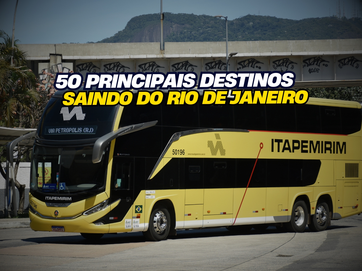 ÔNIBUS DA ITAPEMIRIM SAINDO DA RODOVIÁRIA NOVO RIO