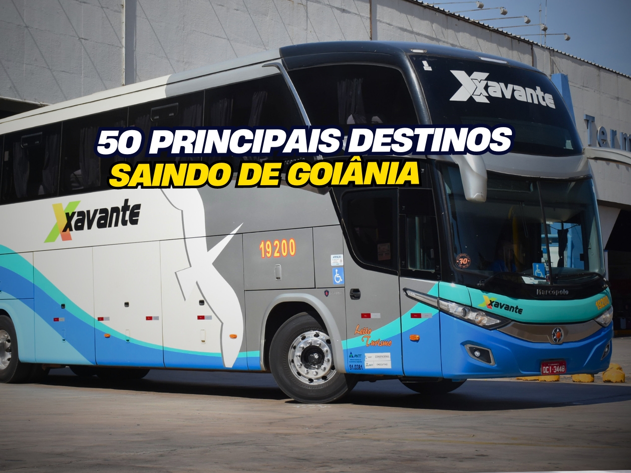 ÔNIBUS DA XAVANTE NA RODOVIÁRIA DE GOIÂNIA