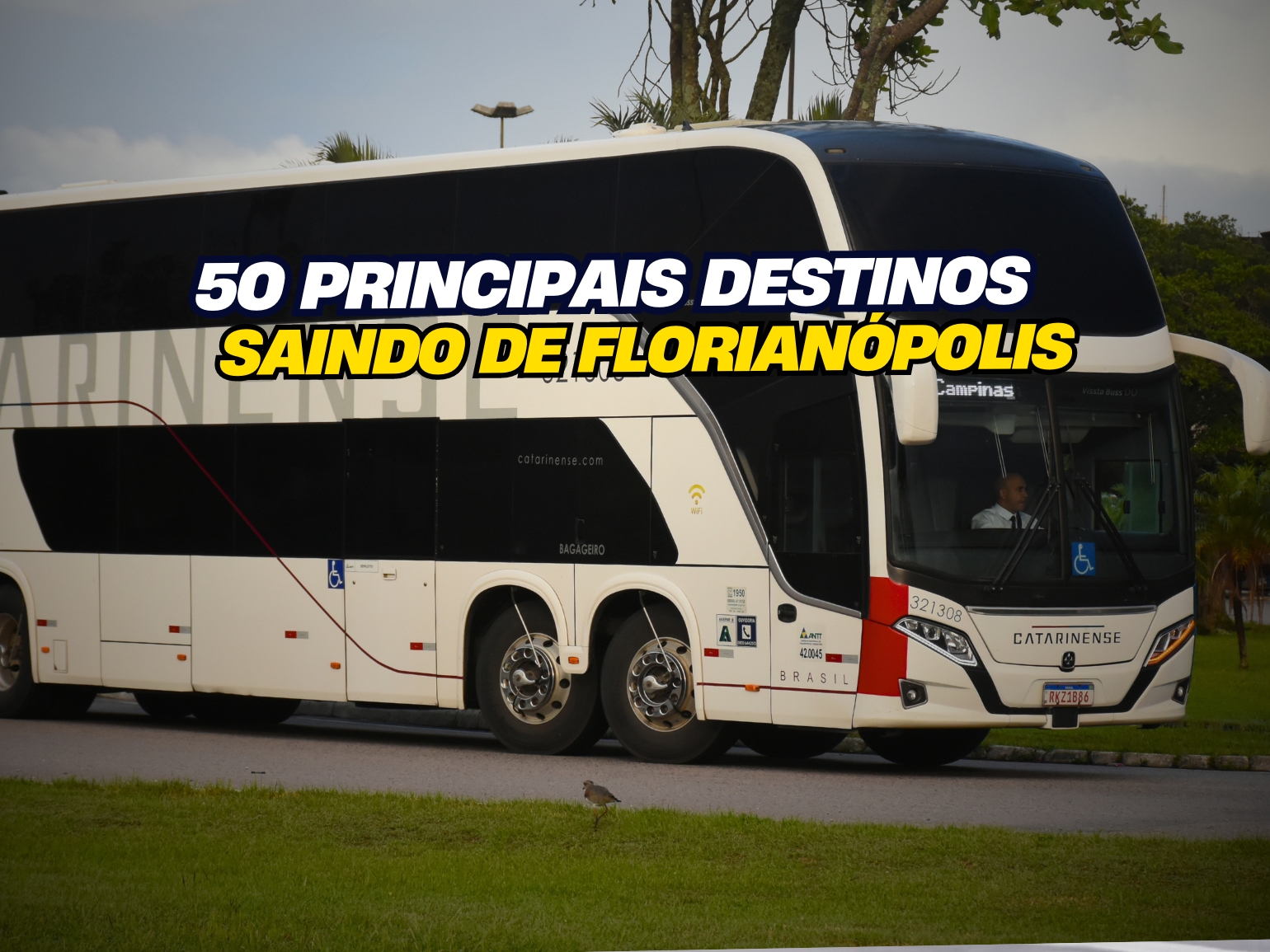 ÔNIBUS DA VIAÇÃO CATARINENSE CHEGANDO NA RODOVIÁRIA DE FLORIANÓPOLIS