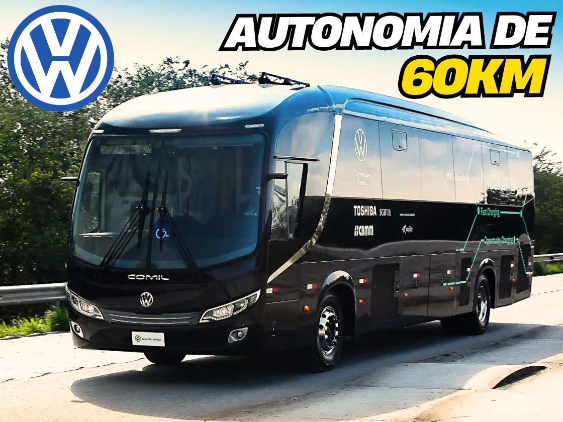 ÔNIBUS ELÉTRICO VOLKSWAGEN BATERIAS NIÓBIO