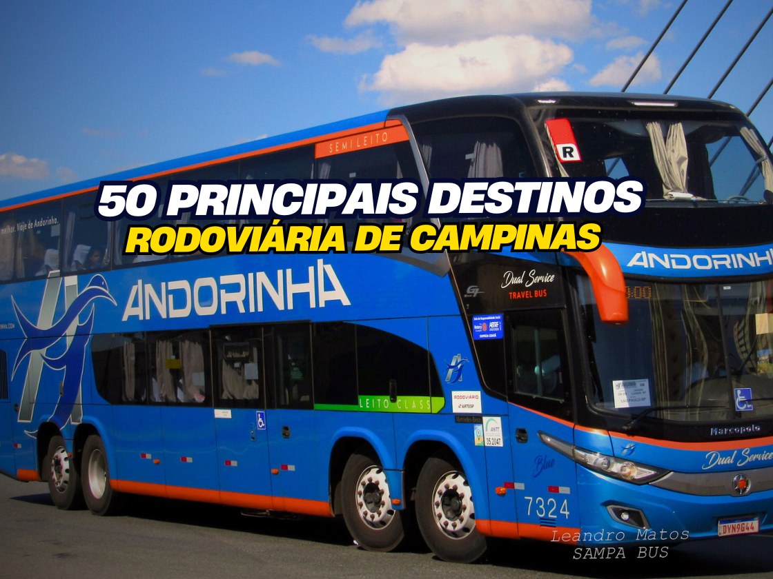 ÔNIBUS DA ANDORINHA SAINDO DA RODOVIÁRIA DE CAMPINAS