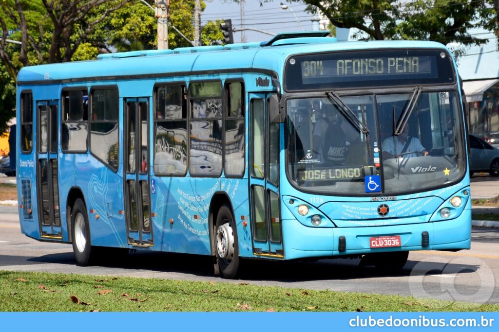 ÔNIBUS DA VIAÇÃO SAENS PENA EM OPERAÇÃO NA CIDADE DE SÃO JOSÉ DOS CAMPOS 