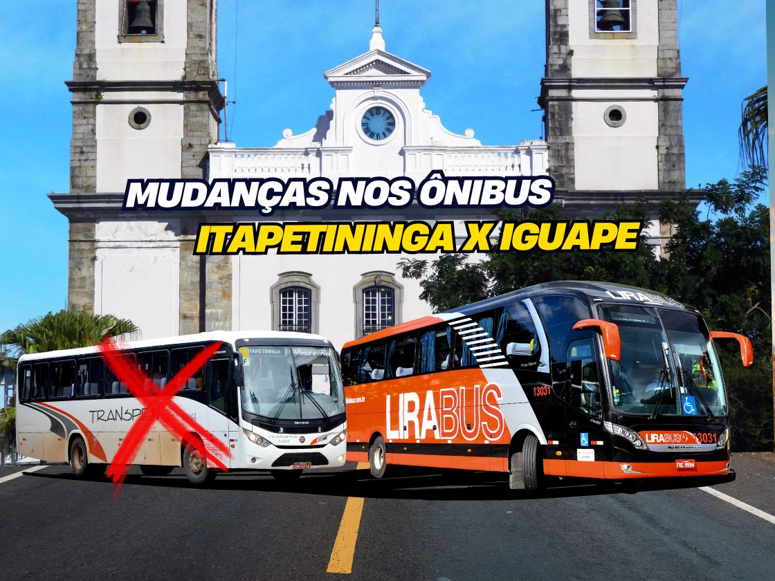 ÔNIBUS ITAPETININGA IGUAPE SOFREM MUDANÇAS