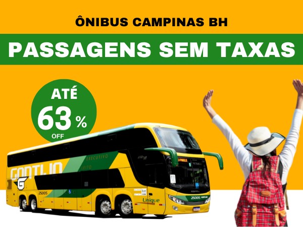 ÔNIBUS CAMPINAS BH PASSAGEM DESCONTO