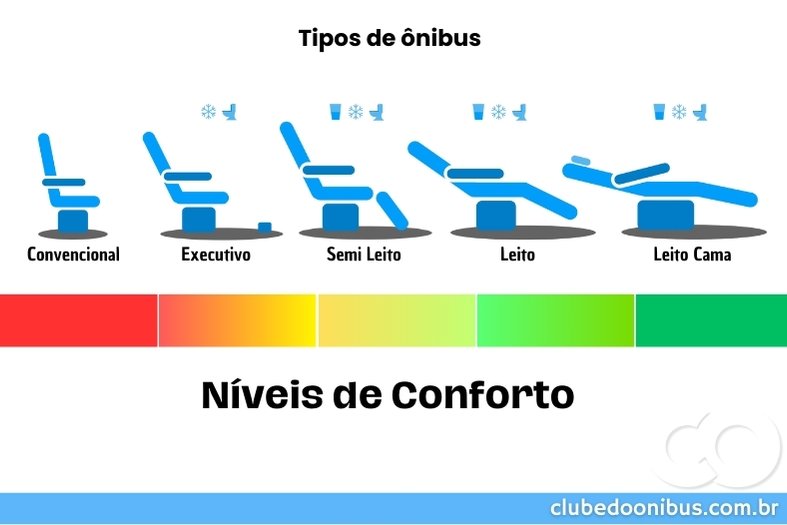 ÔNIBUS CONVENCIONAL EXECUTIVO SEMI LEITO LEITO LEITO CAMA