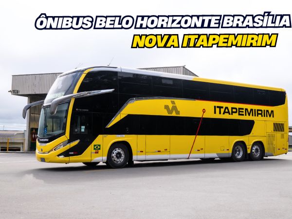 Ônibus Belo Horizonte Brasília Nova Itapemirim 6x sem juros