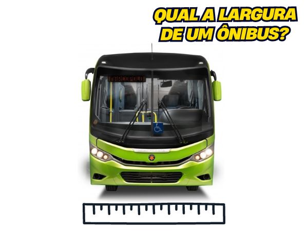 EXPLICANDO A LARGURA DE UM ÔNIBUS EM MODELOS DIFERENTES