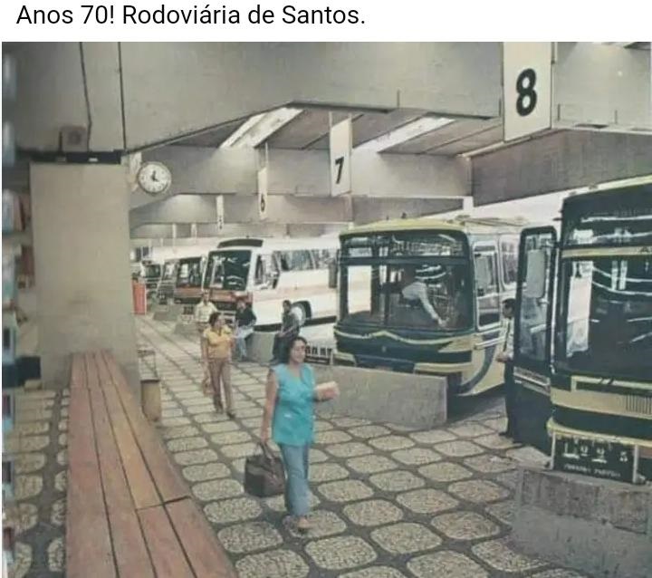 Rodoviária de Santos Anos 70