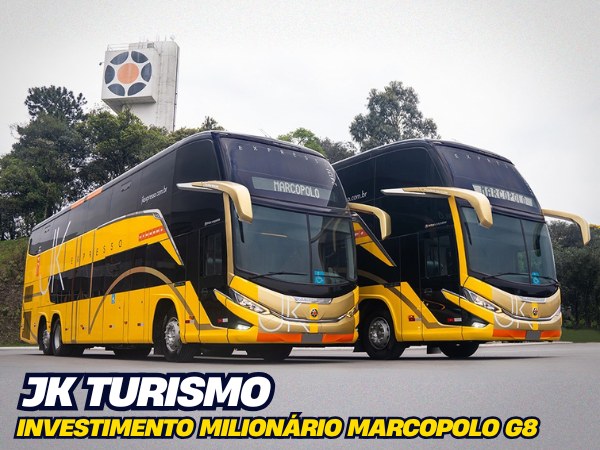 JK Turismo Ônibud Double Decker Marcopolo G8