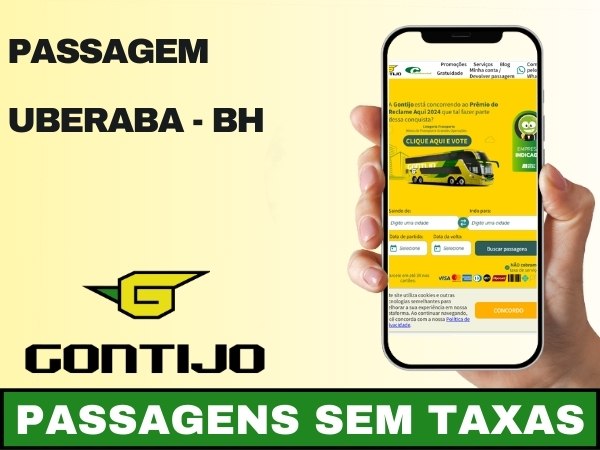 Passagem Uberaba BH Gontijo