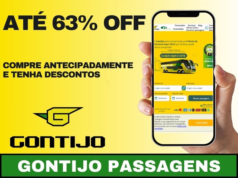 Ônibus Gontijo Passagem com Desconto