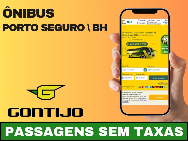 Ônibus Porto Seguro BH Gontijo Sem Taxas