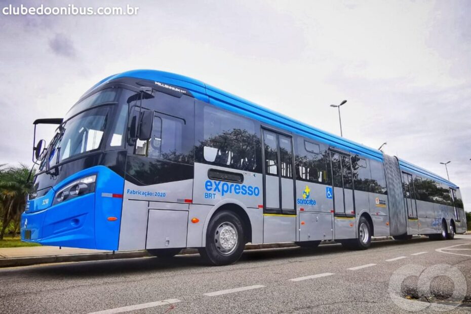 BRT Sorocaba Ônibus Articulado Caio Millennium BRT